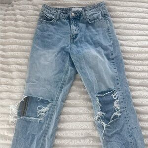 vervet by flying monkey blue boyfriend jeans distressed